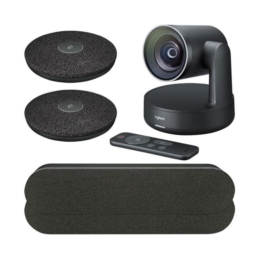 Logitech Rally (1xCamera, 2xSpeaker, 2xMic, Table & Display Hub) - E-Zillion | Webcams
